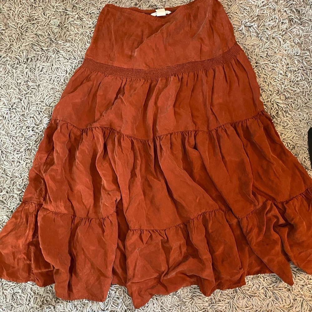 burnt orange fairy skirt